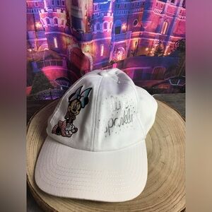 Walt disney world youth Minnie Mouse live sparkly white hat